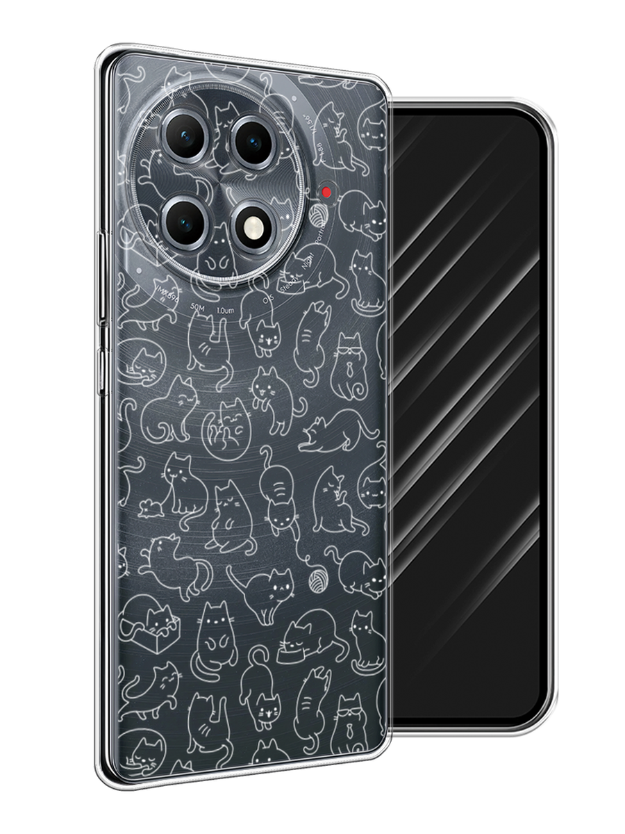 

Чехол Awog на Tecno Camon 30S Pro "Шкодливые котики", Прозрачный;бежевый, 309550-1
