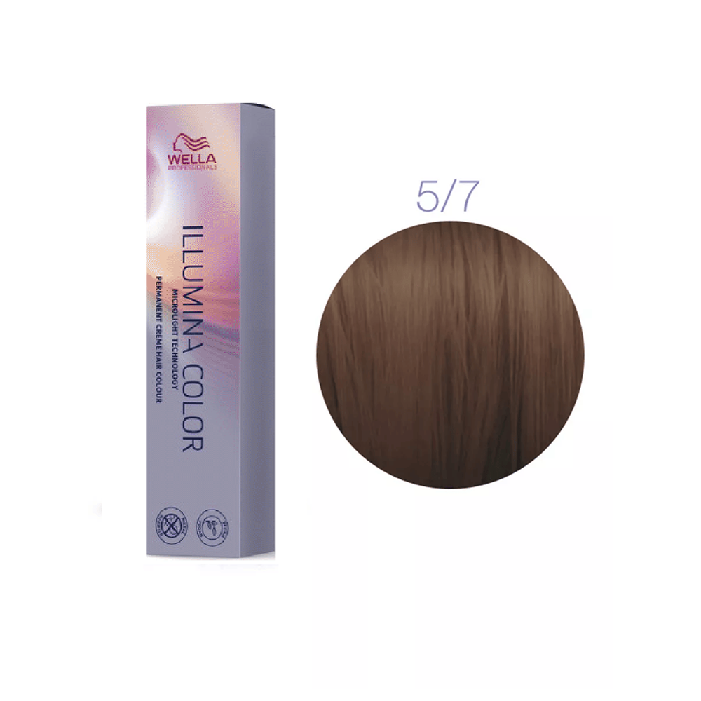 

Стойкая крем-краска Wella Illumina Color 5/7 Светло-коричневый/Коричневый 60мл