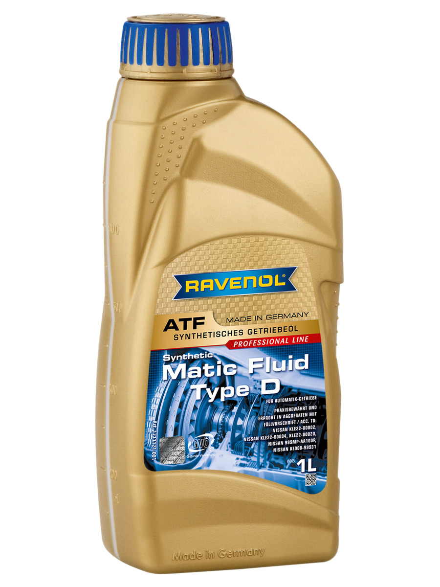 Масло Акпп Ravenol 4014835743717 /121112100101999/ 1l Ravenol® Atf Matic Fluid Type D Полн