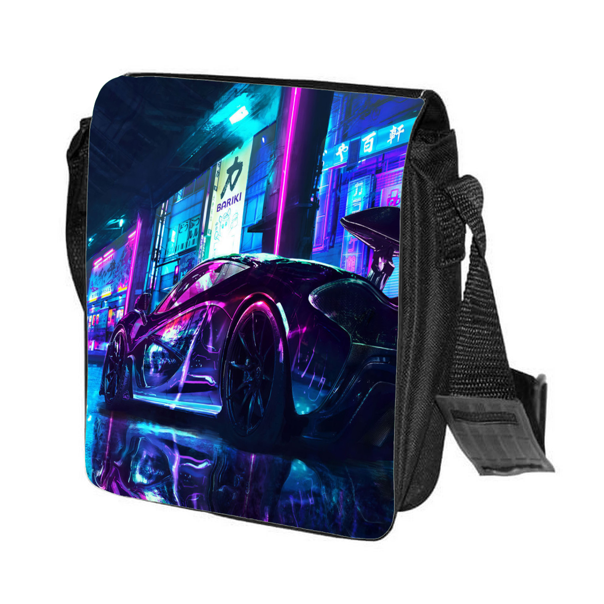 

Сумка унисекс CoolPodarok CN043650 черный, Черный;белый, CN043650