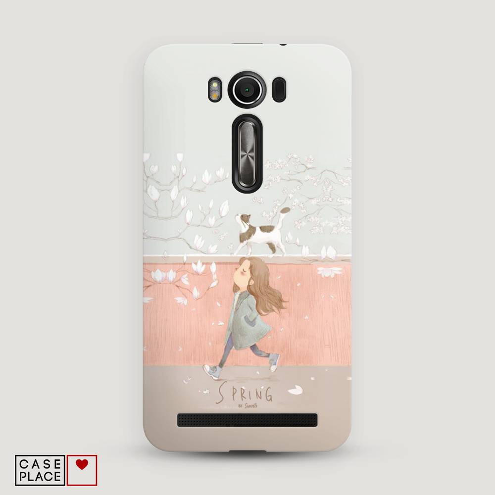 фото Чехол awog "девочка-весна" для asus zenfone 2 laser ze550/551kl