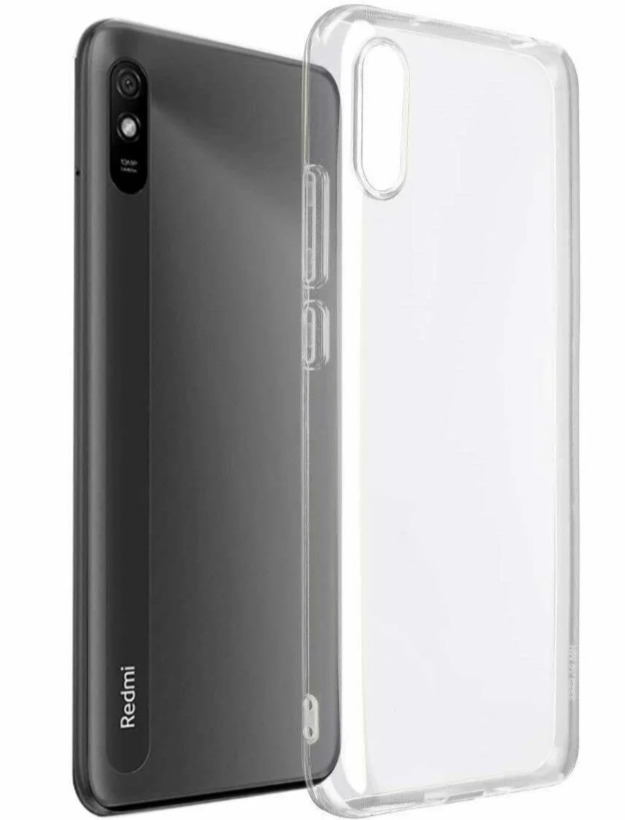 Чехол для Xiaomi Redmi 9A, силиконовый, прозрачный