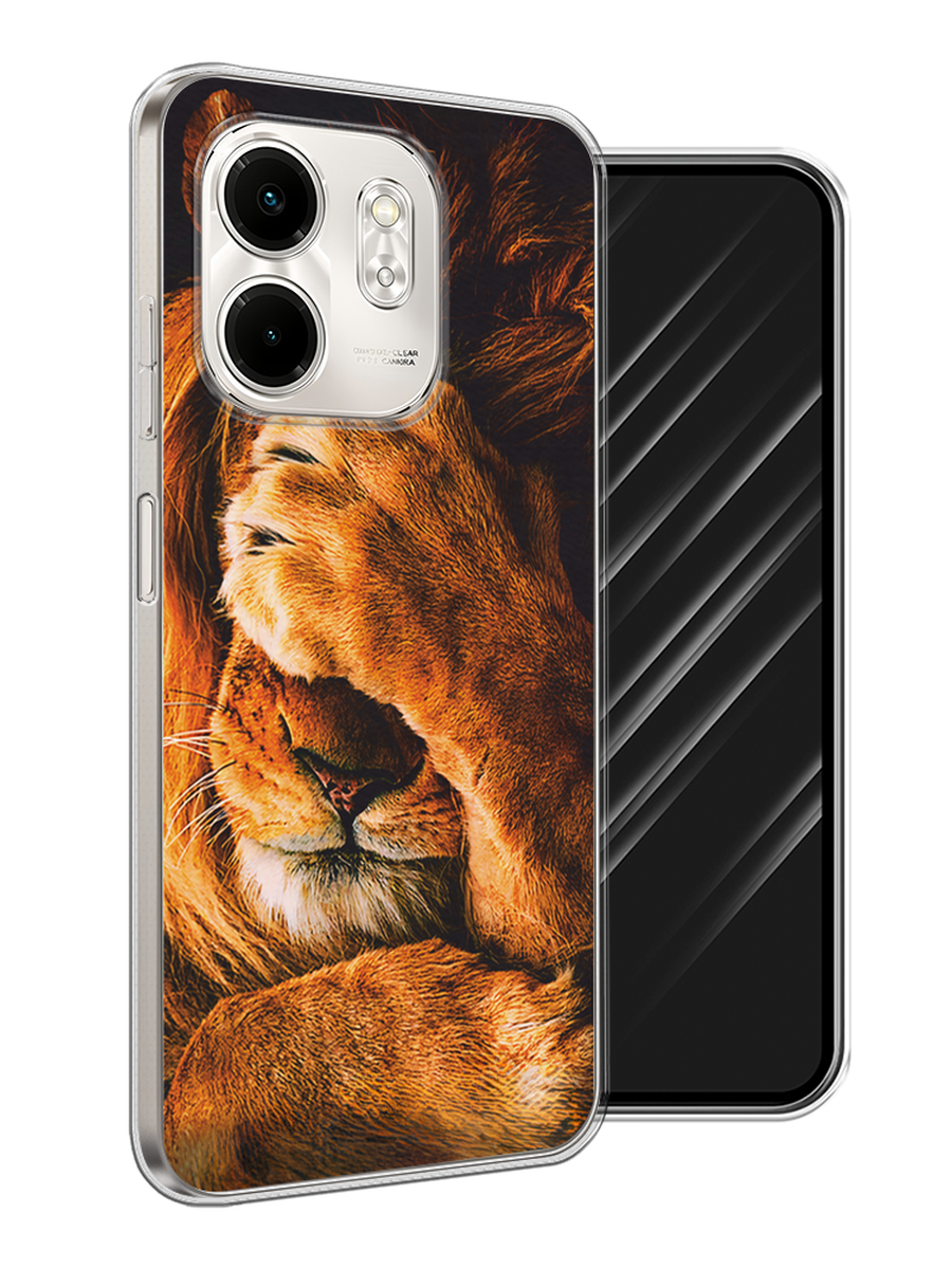 

Чехол Awog на Infinix Smart 9/Hot 50i "Львиный стыд", Коричневый;черный, 3106750-1