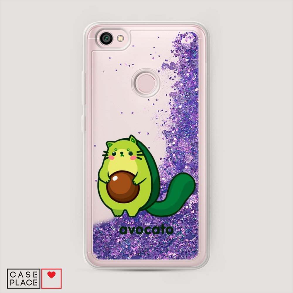 фото Жидкий чехол с блестками "avocato" на xiaomi redmi note 5a prime awog