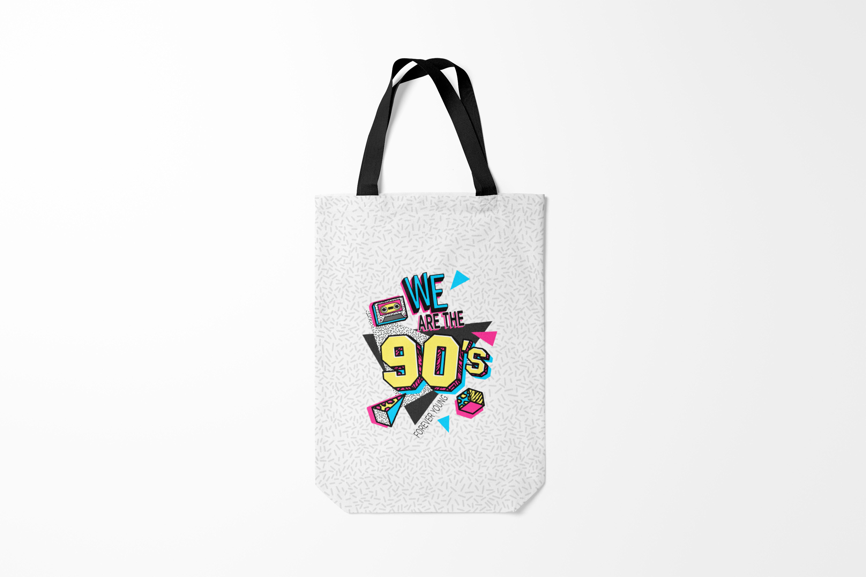 

Сумка шoппер унисекс Burnettie Retro Девяностые, белый, Retro Девяностые