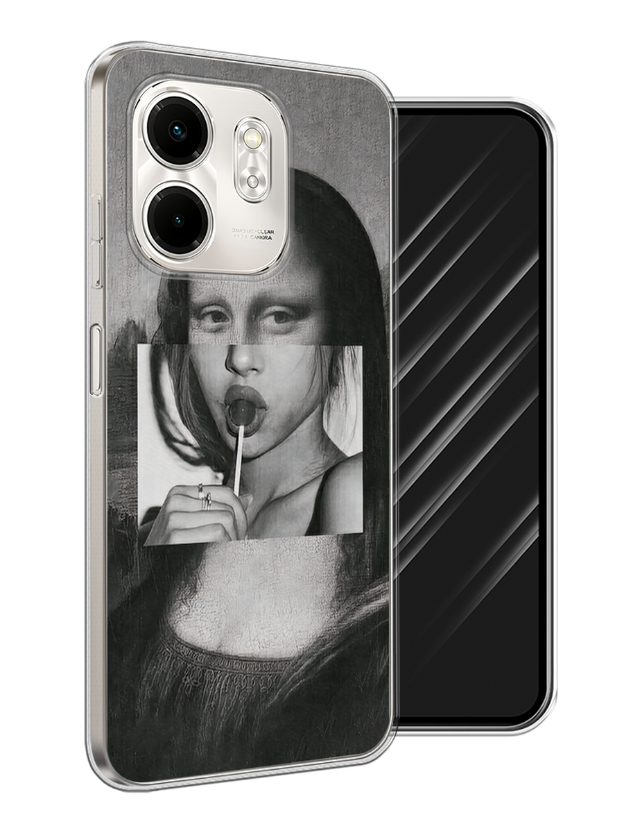 

Чехол Awog на Infinix Smart 9/Hot 50i "Mona Lisa sucking lollipop", Серый, 3106750-1