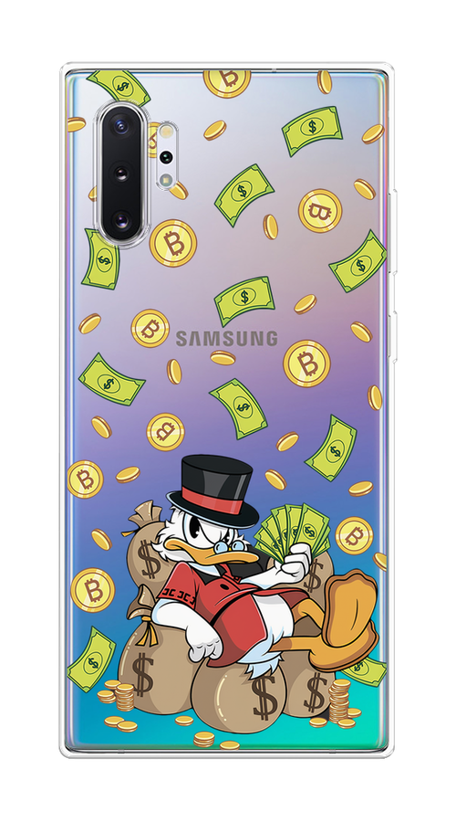 

Чехол на Samsung Galaxy Note 10 Plus "Скрудж Макдак в красном", Красный;черный;коричневый;прозрачный, 28550-1