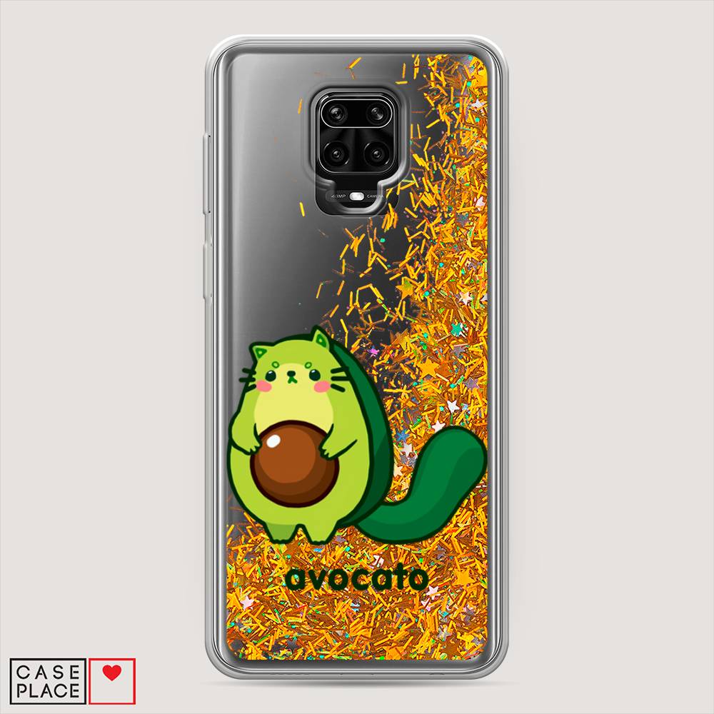 фото Жидкий чехол с блестками "avocato" на xiaomi redmi note 9s awog