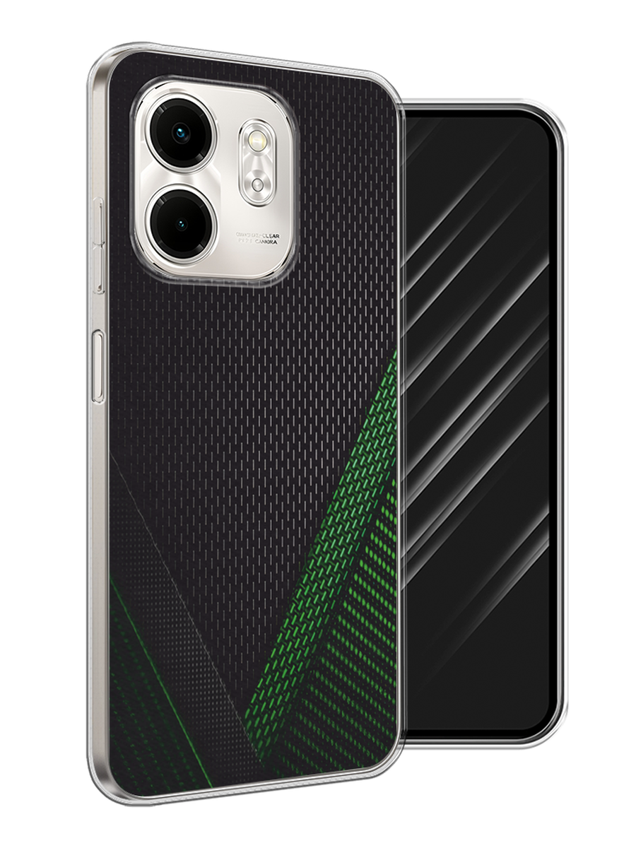 

Чехол Awog на Infinix Smart 9/Hot 50i "Зеленый карбон", Черный;зеленый, 3106750-1