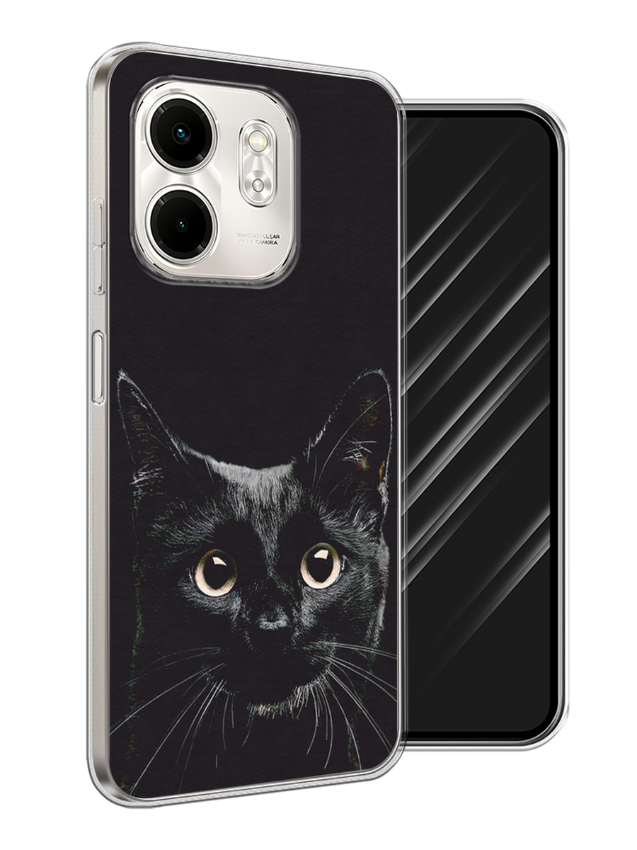 

Чехол Awog на Infinix Smart 9/Hot 50i "Добрый кот", Черный, 3106750-1