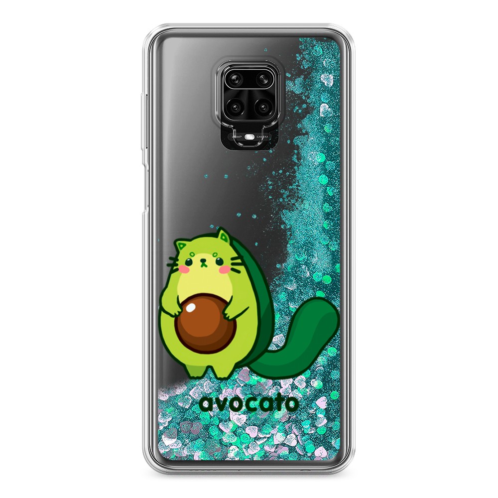 фото Жидкий чехол с блестками "avocato" на xiaomi redmi note 9s awog