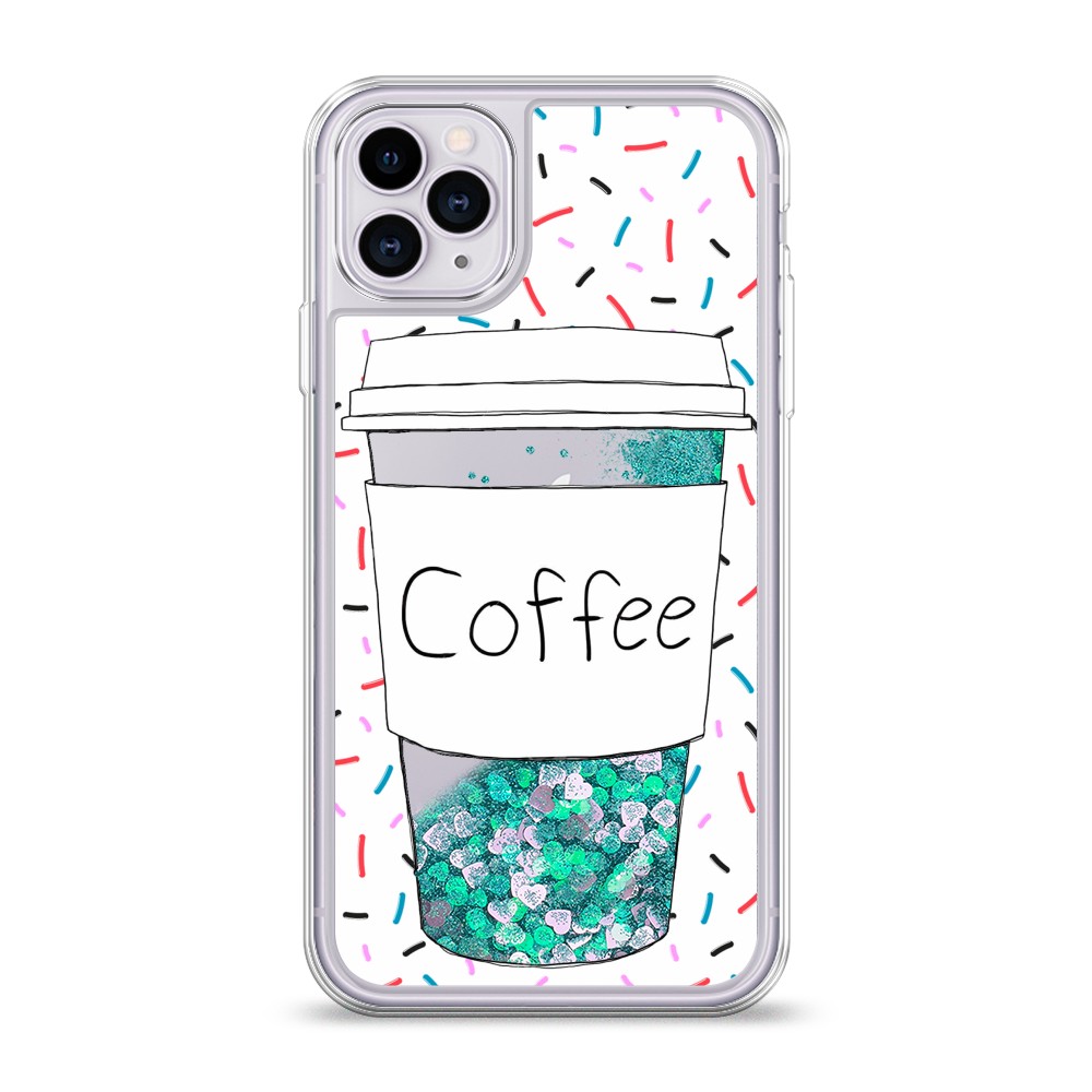 

Жидкий чехол с блестками "Coffee прозрачный стакан" на Apple iPhone 11 Pro, 12395-1