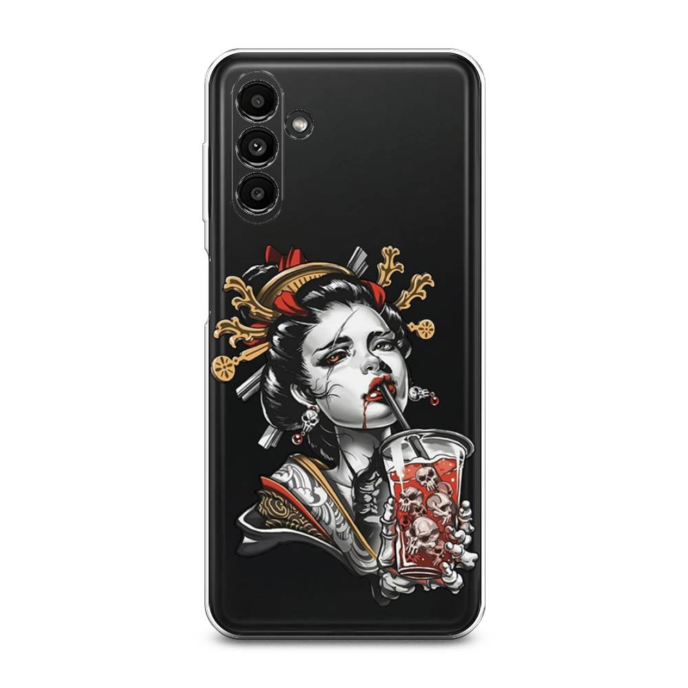 

Чехол на Samsung Galaxy A14 5G "Опасная гейша", Красный;черный;серый, 2107250-4