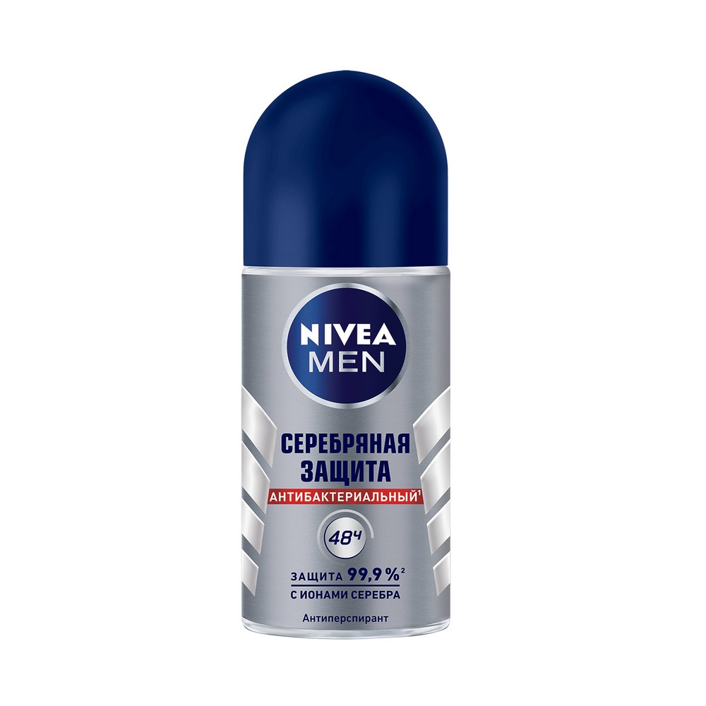 фото Антиперспирант nivea ролик мужской серебрянная защита 50 мл