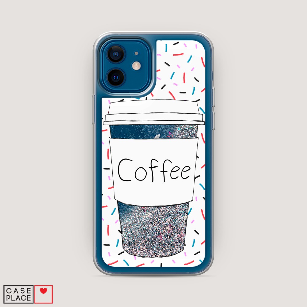 

Чехол Awog на Apple iPhone 12 / Айфон 12 "Coffee прозрачный стакан", Разноцветный, 12591-1