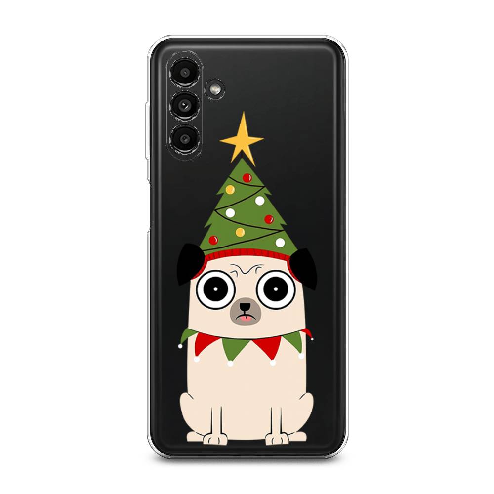 

Чехол на Samsung Galaxy A14 5G "Собачка с ёлочкой", Бежевый;красный;зеленый, 2107250-1