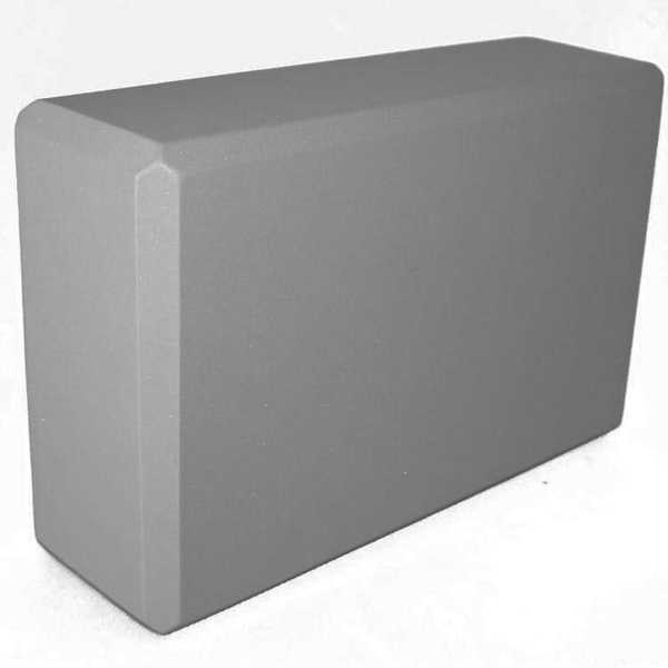 Блок для йоги Спортекс BE100 22,3x15x7,6 см, темно серый