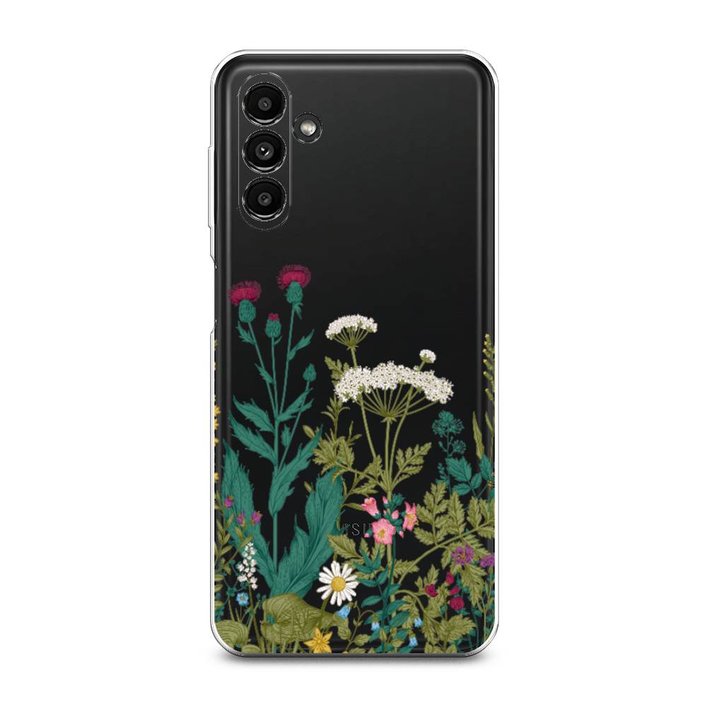 

Чехол на Samsung Galaxy A14 5G "Дикие полевые цветы", Зеленый;розовый;белый, 2107250-2