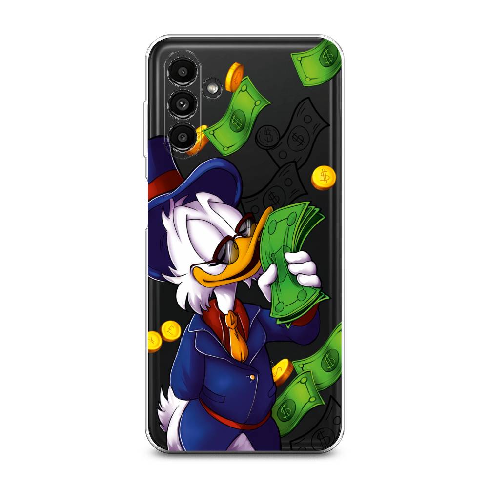 

Чехол на Samsung Galaxy A14 5G "Scrooge McDuck with Money", Синий;зеленый;белый, 2107250-6
