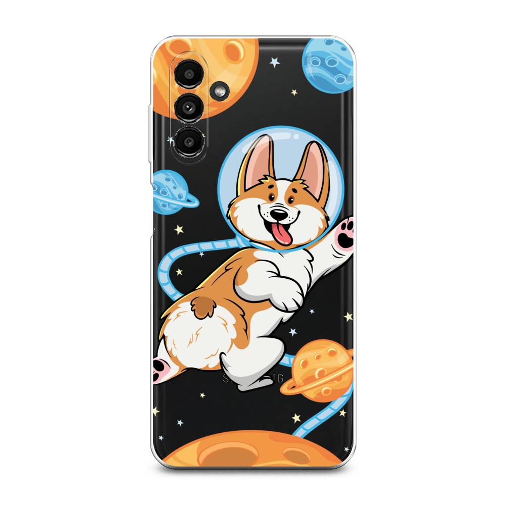 

Чехол на Samsung Galaxy A14 5G "Корги-космонавт", Голубой;бежевый;белый, 2107250-1