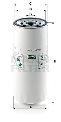 

Фильтр масляный двигателя MANN-FILTER W11102/35, фильтр масляный двигателя W11102/35