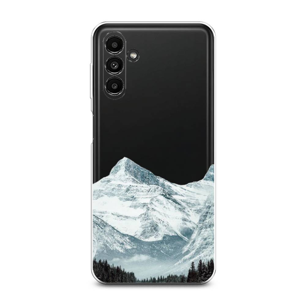 

Чехол на Samsung Galaxy A14 5G "Горы арт 1", Белый;зеленый, 2107250-2