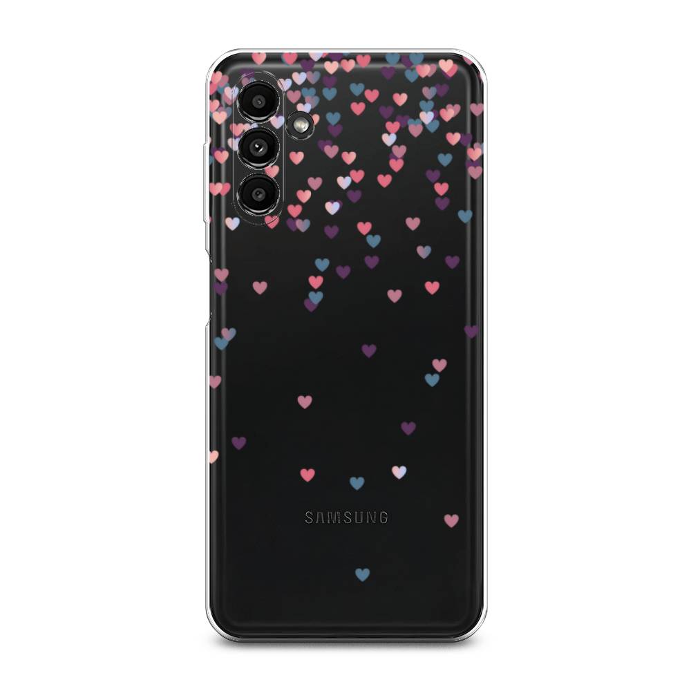 

Чехол на Samsung Galaxy A14 5G "Посыпка сердечки", Розовый;фиолетовый, 2107250-3