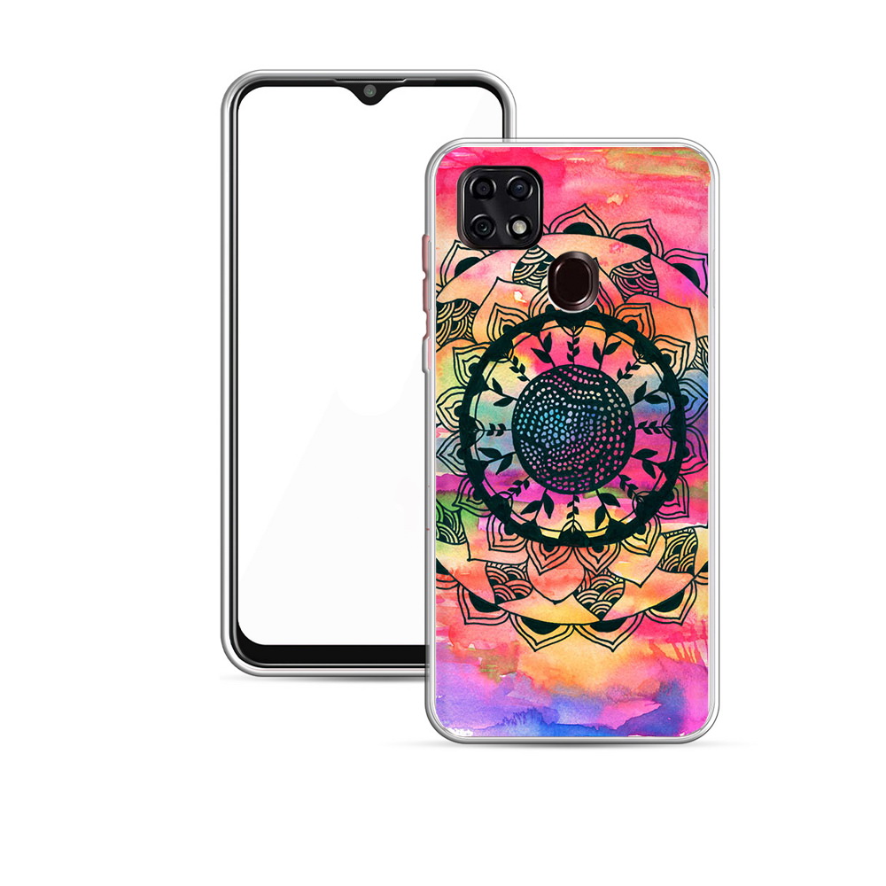 

Чехол MyPads Tocco для ZTE V2020 яркая абстракция круглый цветок (PT226946.457.704), Прозрачный, Tocco