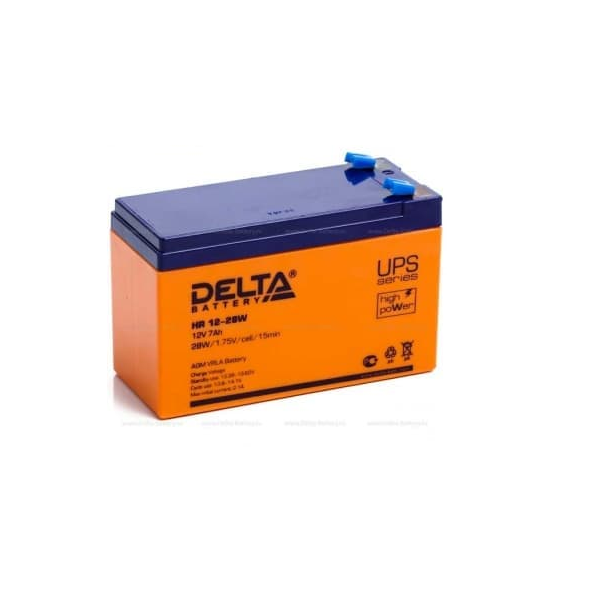 Аккумулятор для ИБП Delta BATTERY HR 12-28 W 7 Ач 12 В HR-spc-12-28-spc-W 5139₽