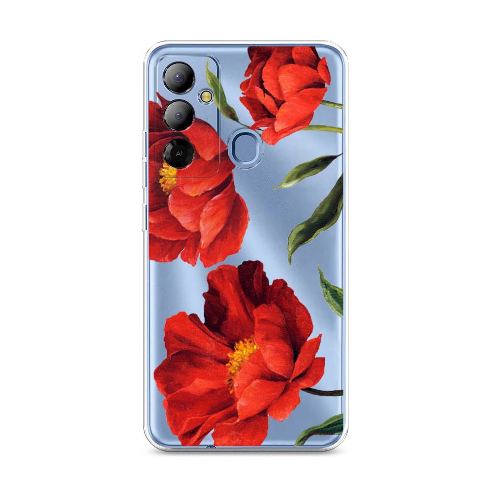 

Чехол Awog на Tecno Pop 6 Go "Красные маки", Красный, 302950-8