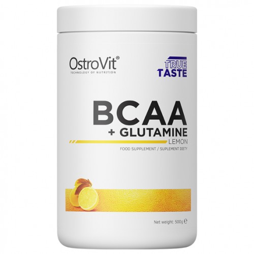 БЦАА и глютамин OstroVit BCAA + Glutamine - 500 грамм, лимон