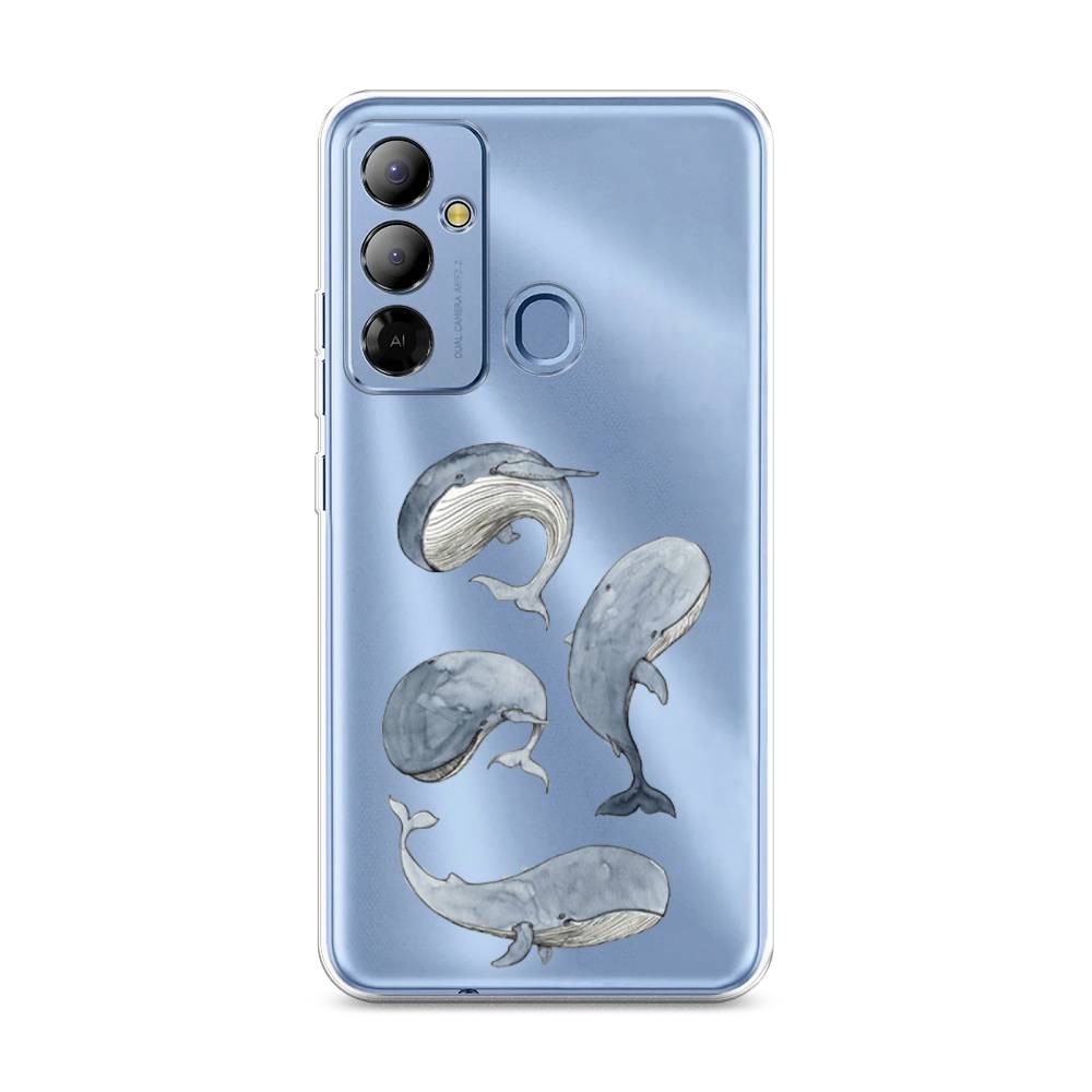 

Чехол Awog на Tecno Pop 6 Go "Киты", Голубой;белый;прозрачный, 302950-1