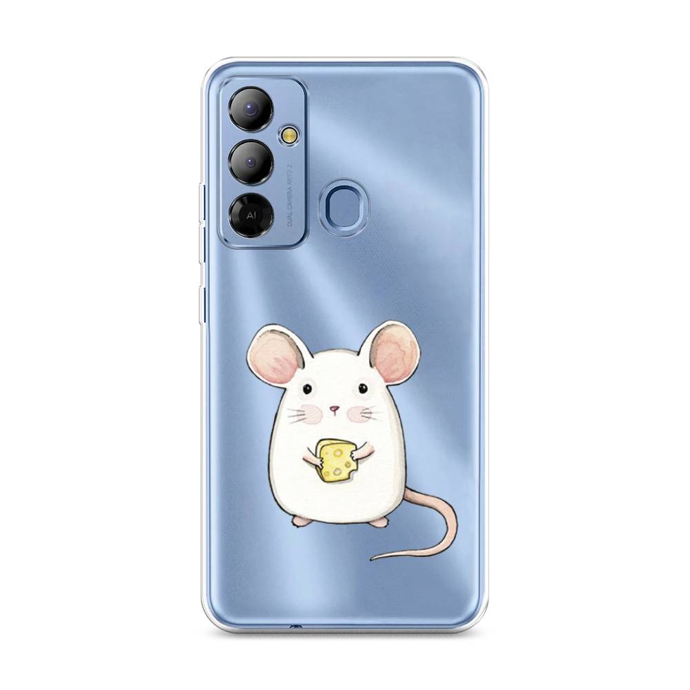 

Чехол Awog на Tecno Pop 6 Go "Мышка", Белый, 302950-1