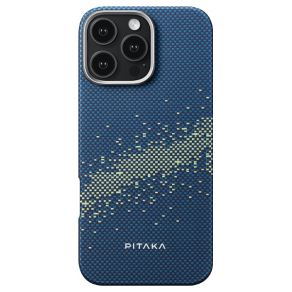 Чехол Pitaka Tactile Woven Case для iPhone 16 Pro Max StarPeak Milky Way Galaxy (KI1602PMY