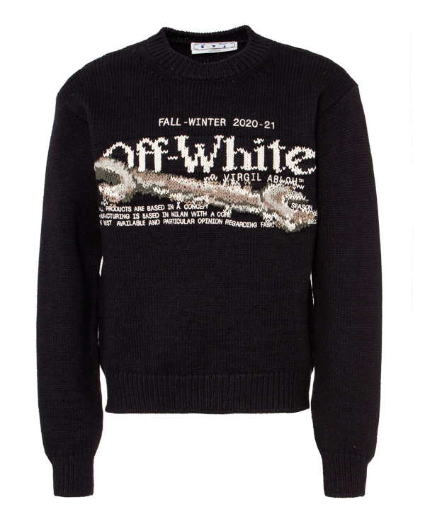 

Джемпер мужской OFF-WHITE OMHE054F20KNI0031001 черный L, OMHE054F20KNI0031001