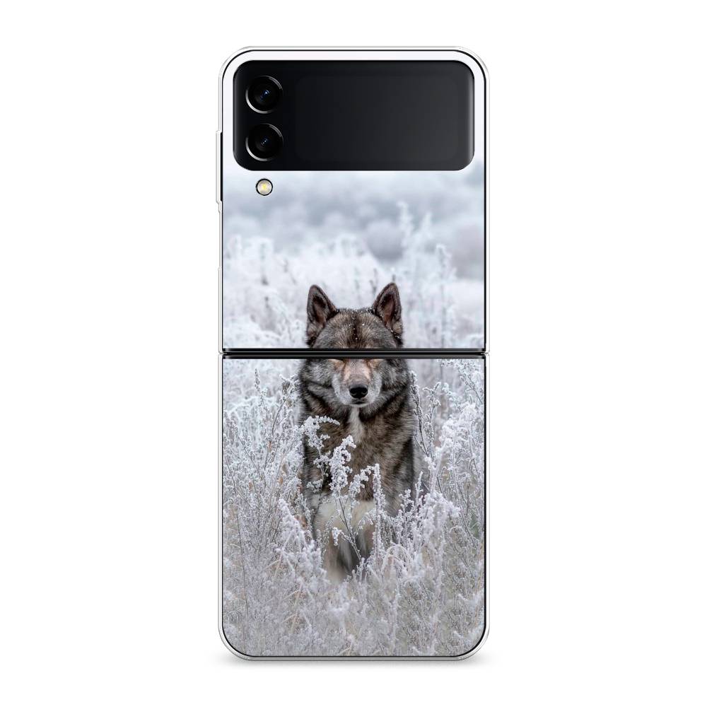 

Чехол Awog на Samsung Galaxy Z Flip 3 / Самсунг Z Flip 3 "Волк в поле", Белый;черный, 2103750-1