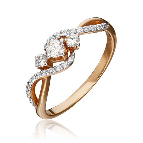 

Кольцо из золота р. 18 PLATINA jewelry 01-1499-00-101-1110-30, бриллиант, 01-1499-00-101-1110-30