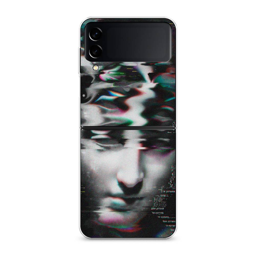 

Чехол Awog на Samsung Galaxy Z Flip 3 / Самсунг Z Flip 3 "Glitch Art", Серый, 2103750-9