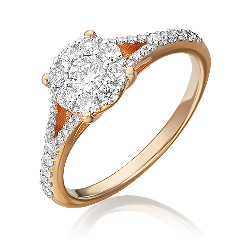 

Кольцо из красного золота с бриллиантом р. 17 PLATINA jewelry 01-1502-00-101-1110-30, 01-1502-00-101-1110-30
