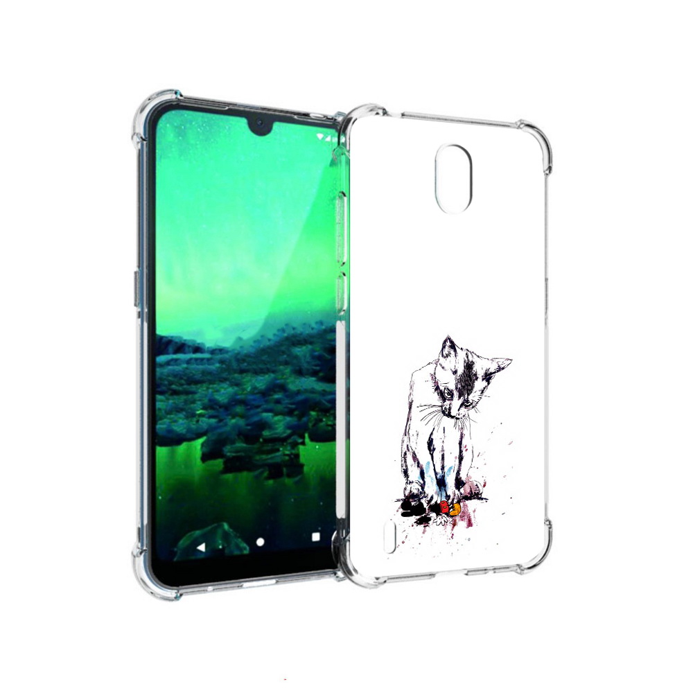 

Чехол MyPads Tocco для Nokia 1.3 кот и микки (PT227048.104.399), Прозрачный, Tocco