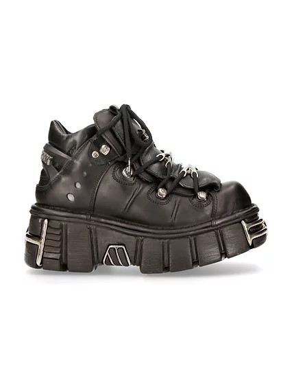 

Полуботинки мужские NEW ROCK M-106-S1 черные 10 UK, M-106-S1