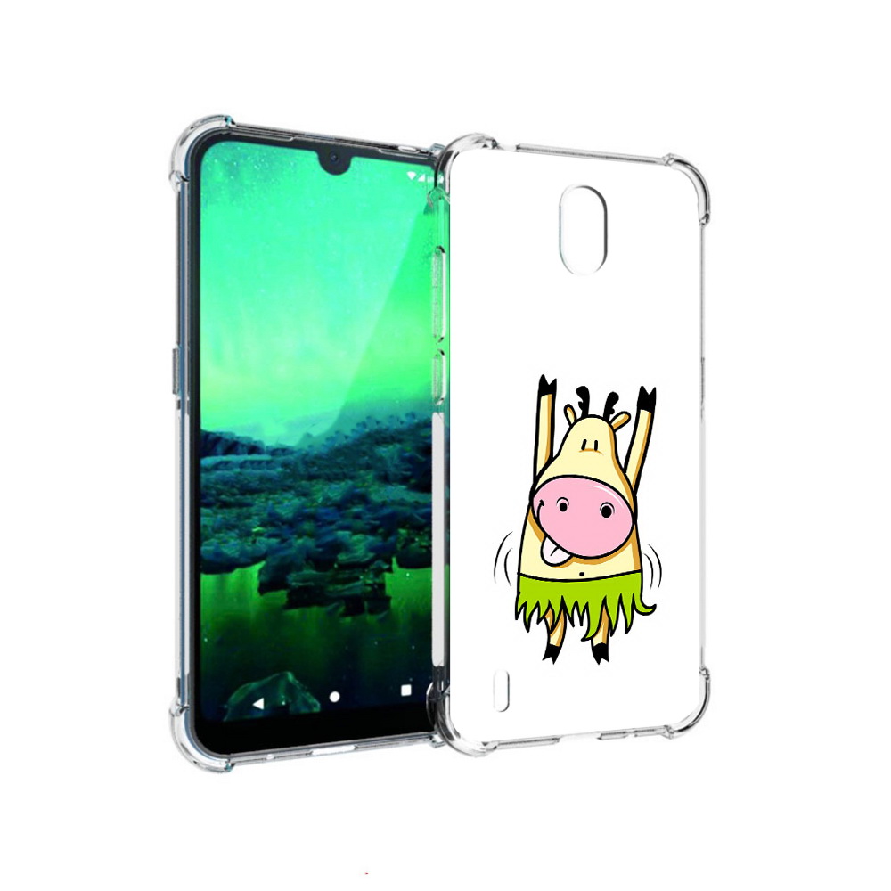 

Чехол MyPads Tocco для Nokia 1.3 Веселая корова (PT227048.104.42), Прозрачный, Tocco