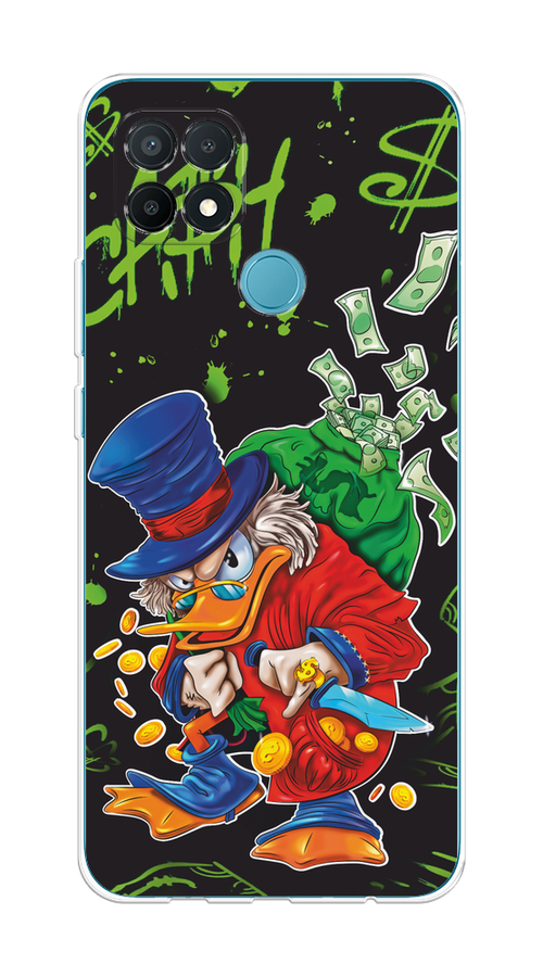 

Чехол на Oppo A15/A15s "Скрудж Макдак с мешком денег", Красный;синий;зеленый;черный, 254750-1