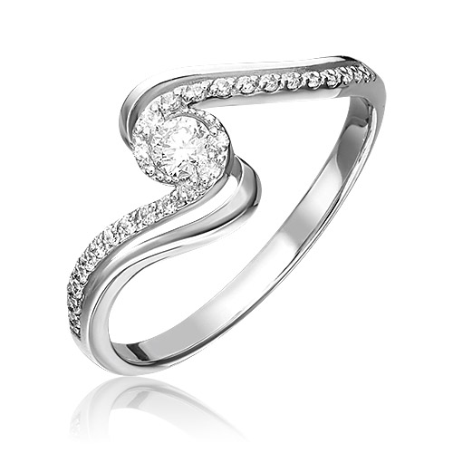 

Кольцо из золота р. 17 PLATINA jewelry 01-1505-00-101-1120-30, бриллиант, 01-1505-00-101-1120-30