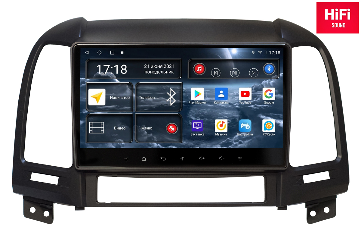 Автомобильная магнитола Redpower 75008 Hi-Fi Hyundai Santa Fe 2-поколение CM 0106-0812 6239000₽