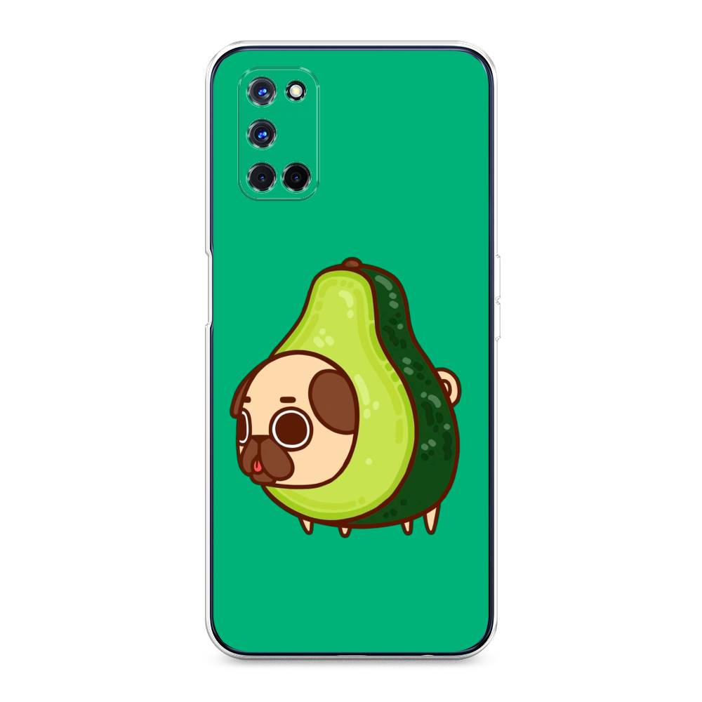 

Чехол для Oppo A52/A72 "Мопс авокадик", Зеленый, 253150-1