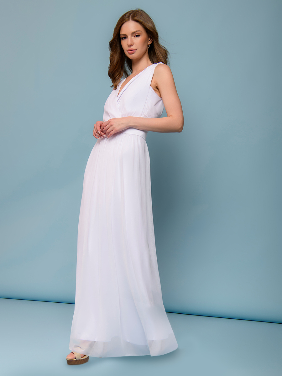 фото Платье женское 1001dress 0132101-02392 белое 42