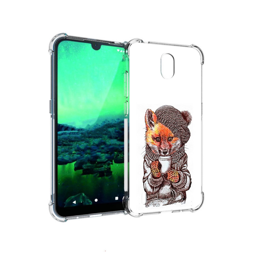 

Чехол MyPads Tocco для Nokia 1.3 лиса в шапке (PT227048.104.437), Tocco