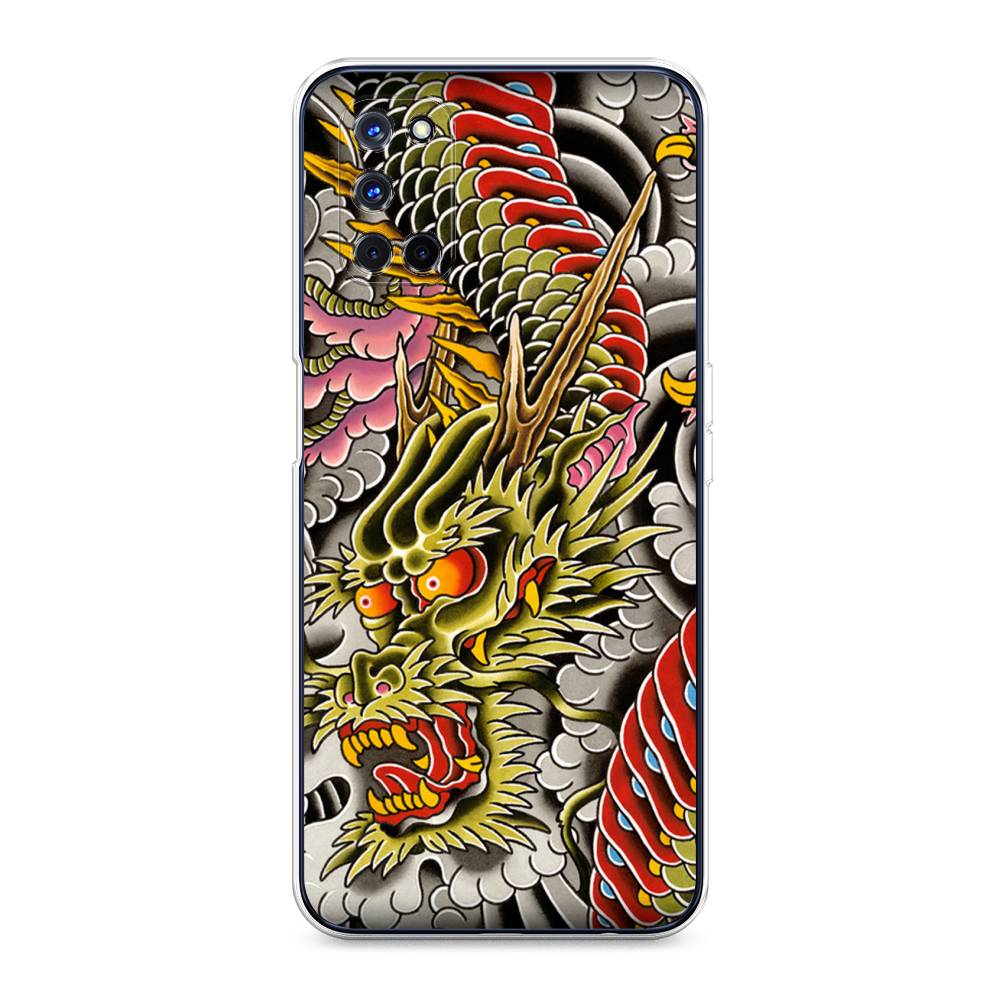 

Чехол для Oppo A52/A72 "Японский дракон", Желтый;розовый;красный, 253150-4