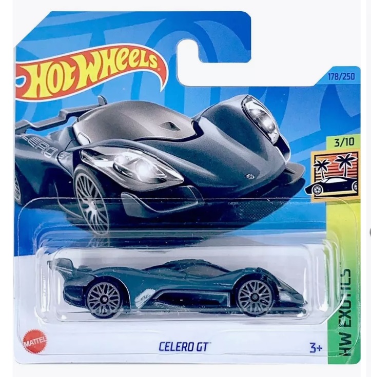 

Машинка Hot Wheels базовой коллекции CELERO GT 5785 HKG54, Серый, 5785
